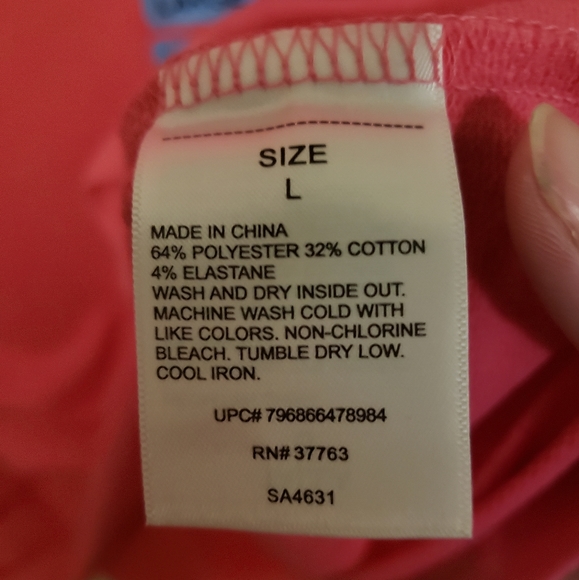 Rafella Sportswear Pink Long Sleeve sport shirt - Picture 3 of 6